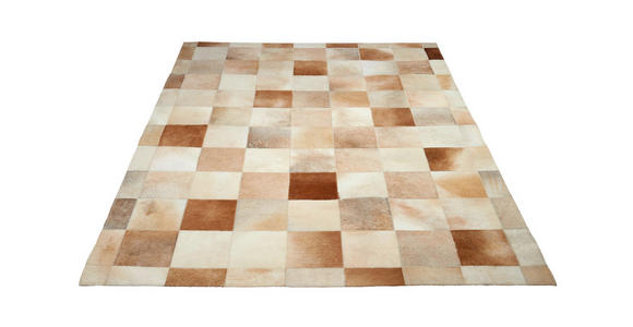 LEDERTEPPICH 160/230 cm - Beige, Natur, Leder/Textil (160/230cm) - Linea Natura
