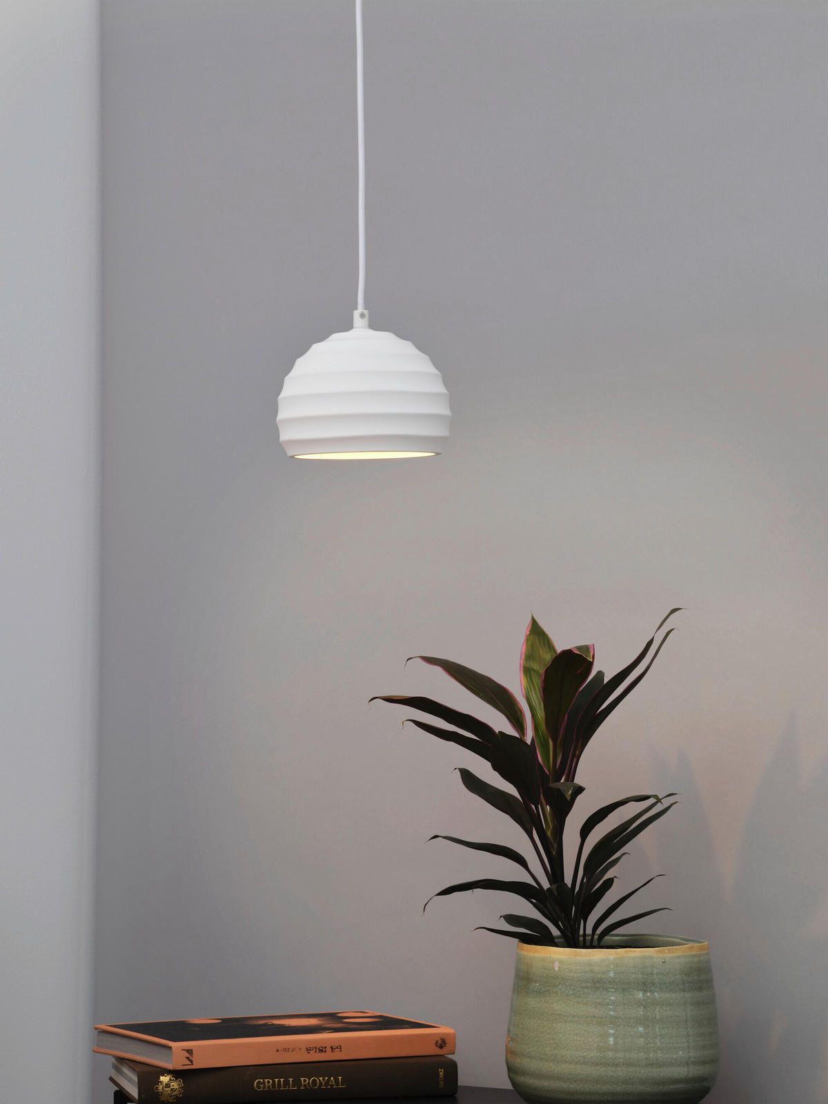 HÄNGELEUCHTE 16/118 cm  - Weiß, Basics, Stein/Metall (16/118cm) - Osram