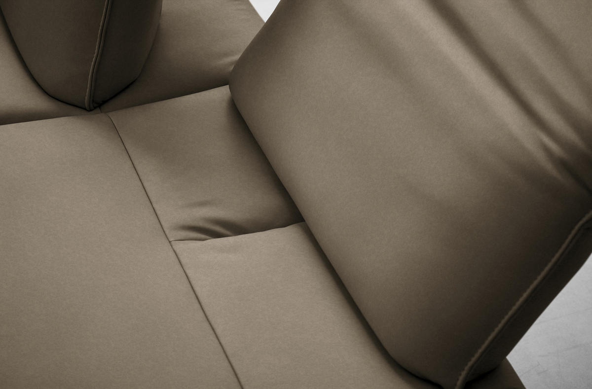 ECKSOFA  in Echtleder Dunkelbraun  290/230 cm  - Anthrazit/Dunkelbraun, Design, Leder/Metall (290/230cm) - Johann Jakob