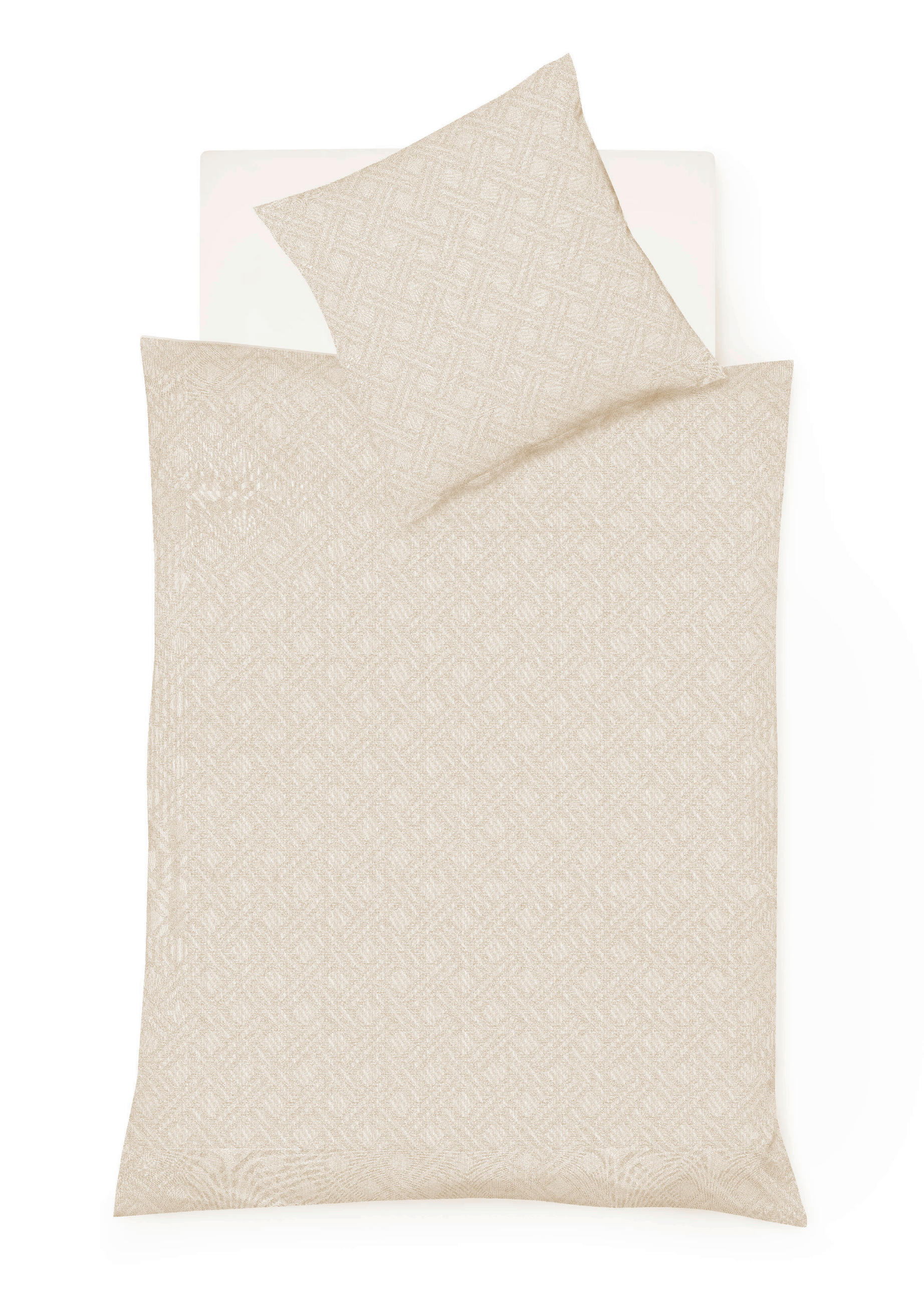 Fleuresse Bettwäsche Black Premium Damast Creme 135x200 cm