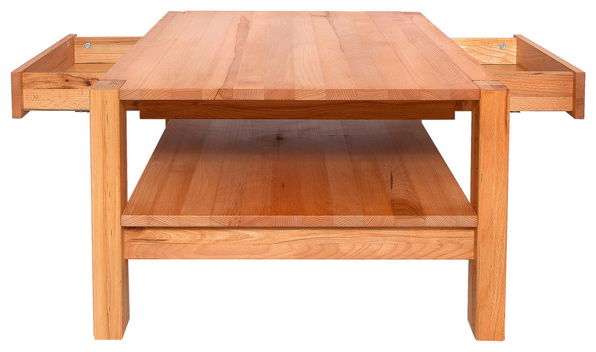 COUCHTISCH Kernbuche massiv 110/70/47,5 cm rechteckig Buchefarben  - Buchefarben, KONVENTIONELL, Holz (110/70/47,5cm) - Linea Natura