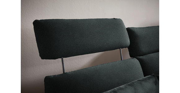 ECKSOFA in Flachgewebe Anthrazit  259/152 cm  - Anthrazit/Schwarz, Design, Textil/Metall (259/152cm) - Dieter Knoll