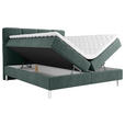 BOXBETT 160/200 cm  in Türkis  - Türkis/Chromfarben, Design, Holz/Holzwerkstoff (160/200cm) - Esposa