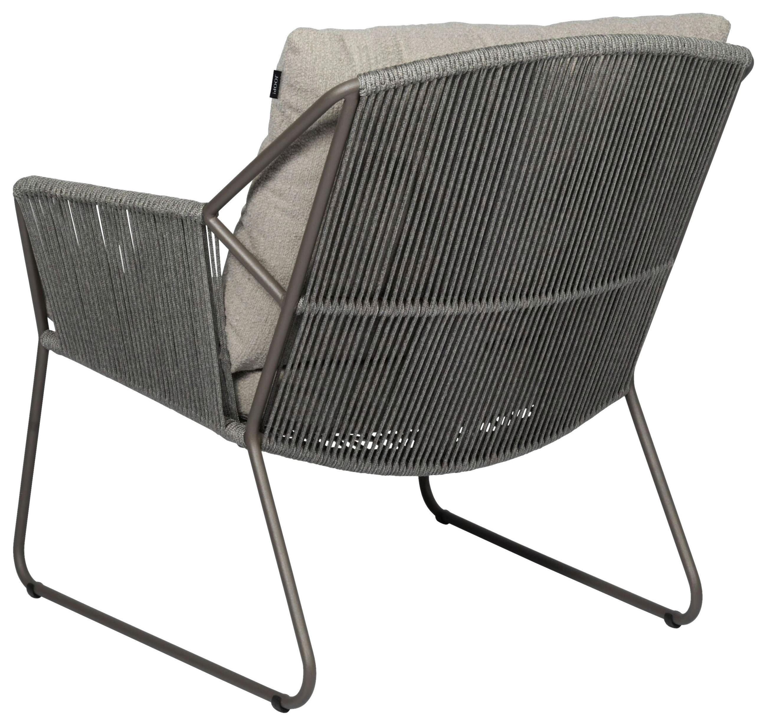 LOUNGESESSEL Schlammfarben, Taupe Edelstahl  - Taupe/Schlammfarben, Basics, Textil/Metall (79/84,7/82cm) - Joop!