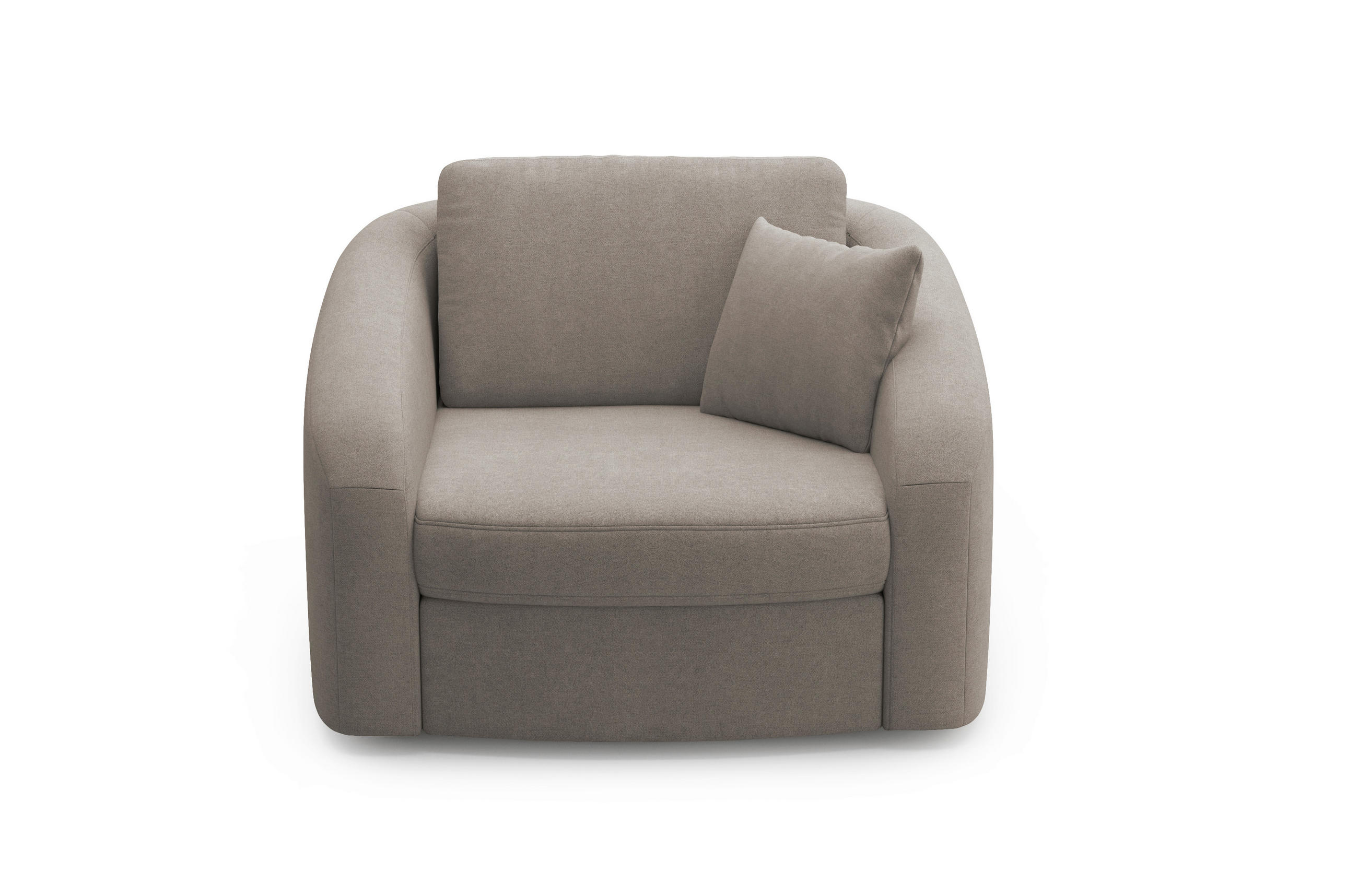 SESSEL in Mikrofaser Braun  - Schwarz/Braun, MODERN, Kunststoff/Textil (116/88/104cm) - Sit & More