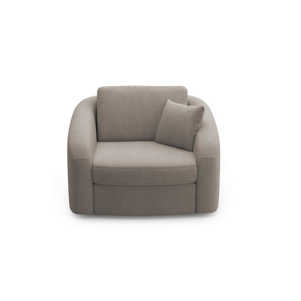 Thumbnail - Sit & More Sessel Jazz V, Braun, Textil, Füllung: Polyester, 116x88x104 cm, Goldenes M, Oeko-Tex® Standard 100, Made in ...