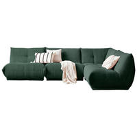 ECKSOFA Dunkelgrün Cord  - Dunkelgrün, Trend, Textil (315/210cm) - Livetastic