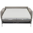 SCHLAFSOFA Leinenoptik Taupe  - Taupe/Schwarz, Design, Kunststoff/Textil (198/91/100cm) - Carryhome