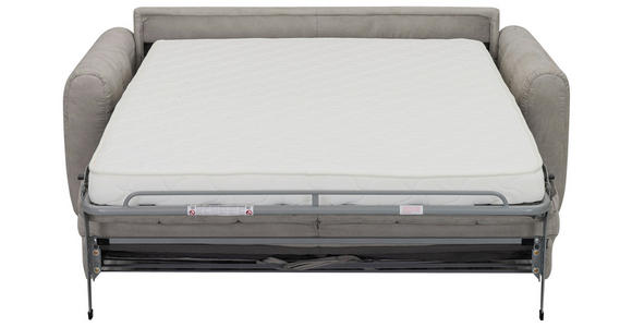 SCHLAFSOFA Leinenoptik Taupe  - Taupe/Schwarz, Design, Kunststoff/Textil (198/91/100cm) - Carryhome