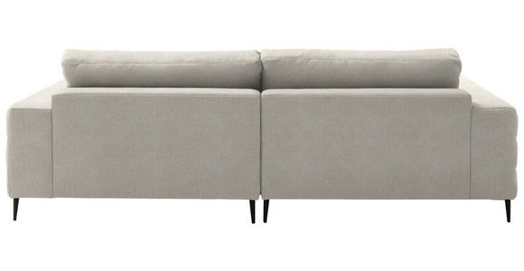 ECKSOFA  in Flachgewebe Naturfarben  253/177 cm  - Schwarz/Naturfarben, Design, Textil/Metall (253/177cm) - Dieter Knoll
