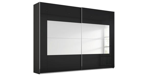 SCHWEBETÜRENSCHRANK 271/223/68 cm 2-türig Graphitfarben  - Chromfarben/Graphitfarben, Design, Glas/Holzwerkstoff (271/223/68cm) - Xora