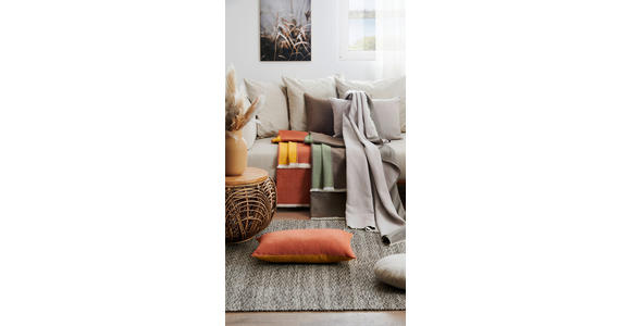WENDEDECKE MAGDA 140/210 cm - Dunkelgrau/Grau, Natur, Textil (140/210cm) - Novel