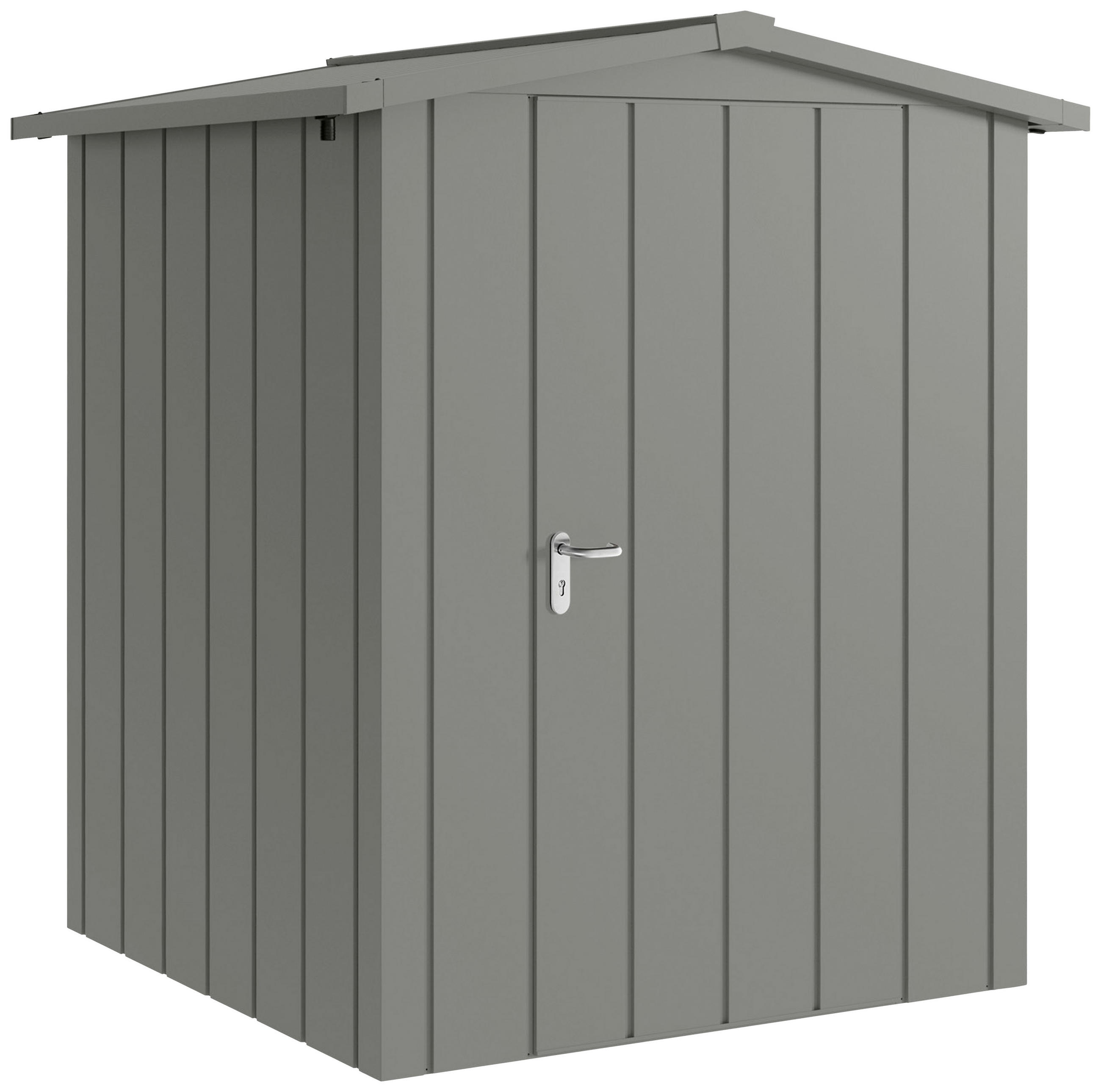GERÄTEHAUS 189/219/181 cm  - Alufarben, Basics, Metall (189/219/181cm) - Hörmann