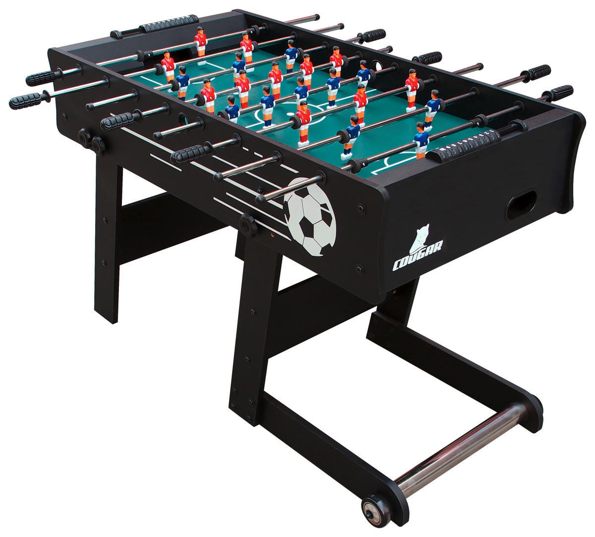 TISCHFUßBALL SKORPION KICK - Schwarz, MODERN, Holz (121/61/81cm) - Ambia Garden