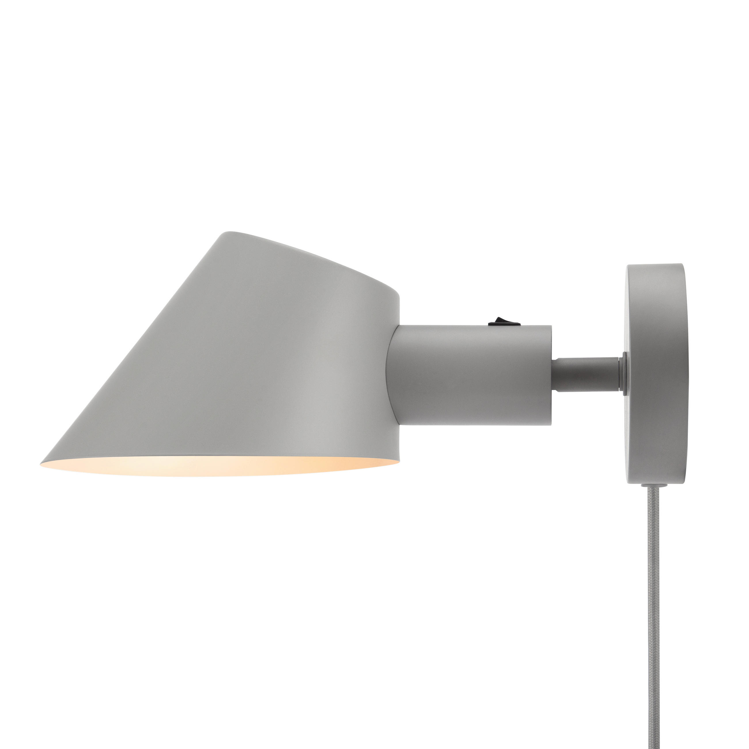 WANDLEUCHTE Stay 15/11,7 cm   - Grau, Design, Metall (15/11,7cm) - Nordlux