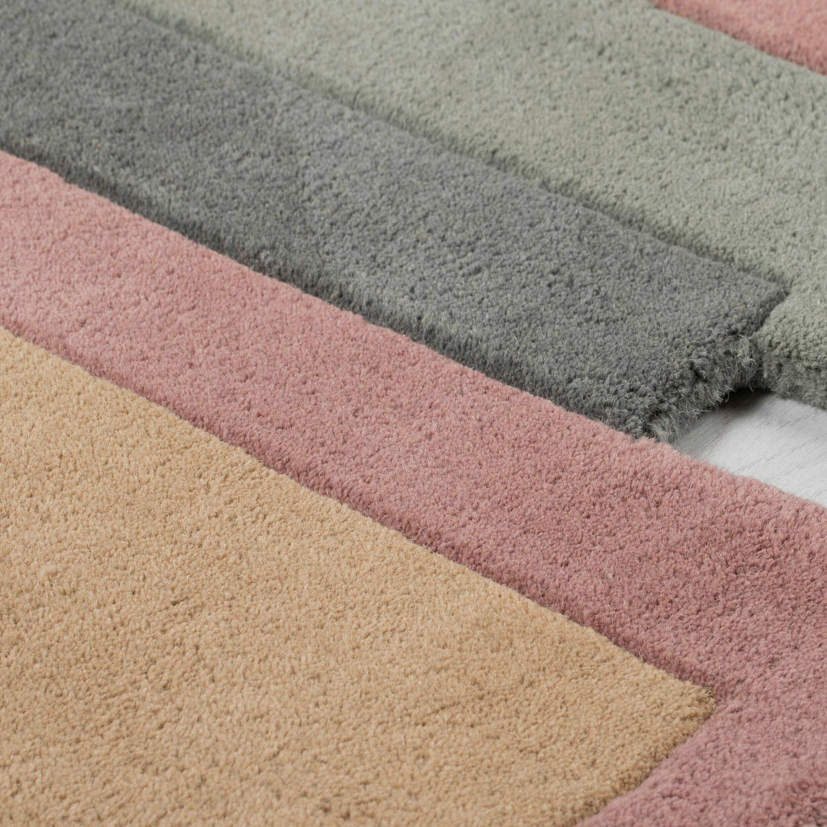 WOLLTEPPICH 230/60 cm Naturfarben, Rosa, Pink  - Pink/Naturfarben, Basics, Textil (230/60cm)
