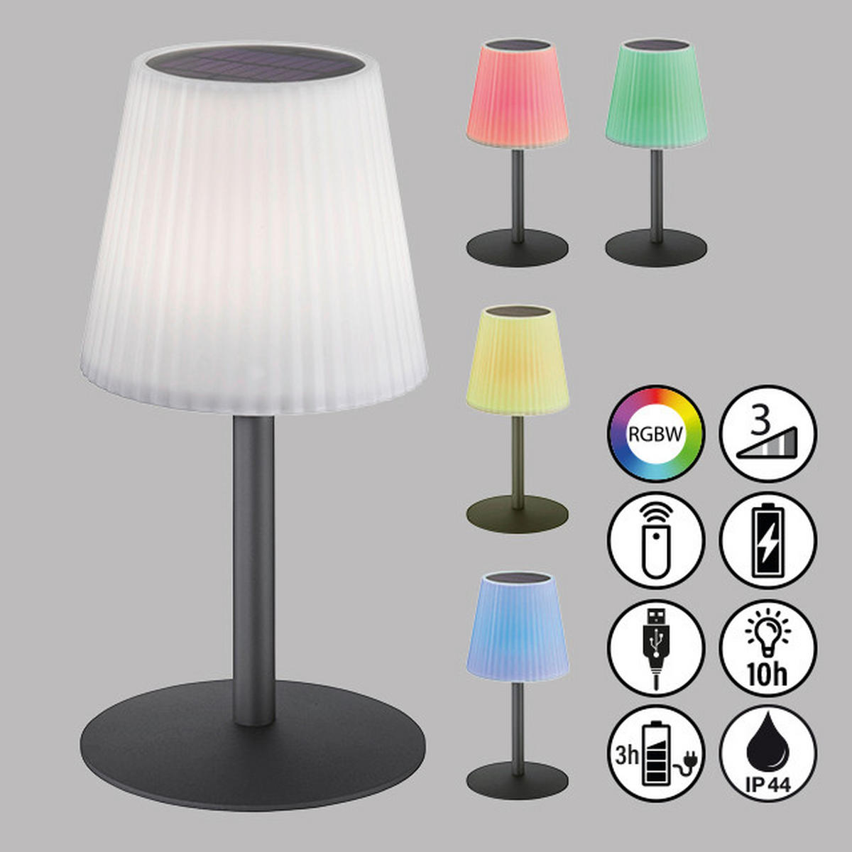 PORTABEL LAMPA 15,5/30 cm   - vit/svart, Basics, plast (15,5/30cm)