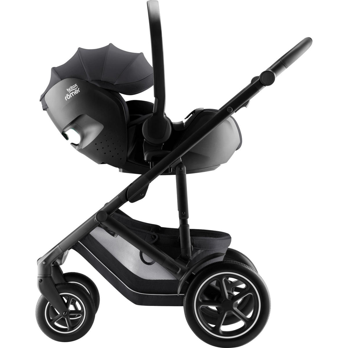 KINDERWAGEN  Smile 5Z  Carbon Black  - Schwarz/Grau, Basics, Textil/Metall (57/112/97.7cm) - Britax Römer