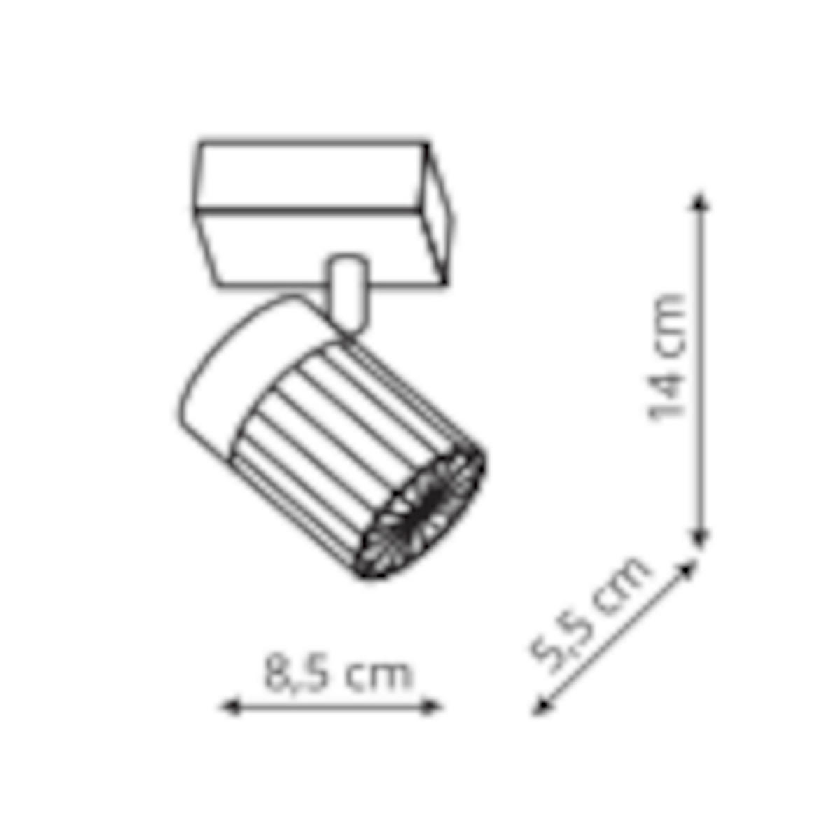 LED-WANDLEUCHTE Erovia  14/8.5/5.5 cm  - Goldfarben, Design, Metall (14/8.5/5.5cm)