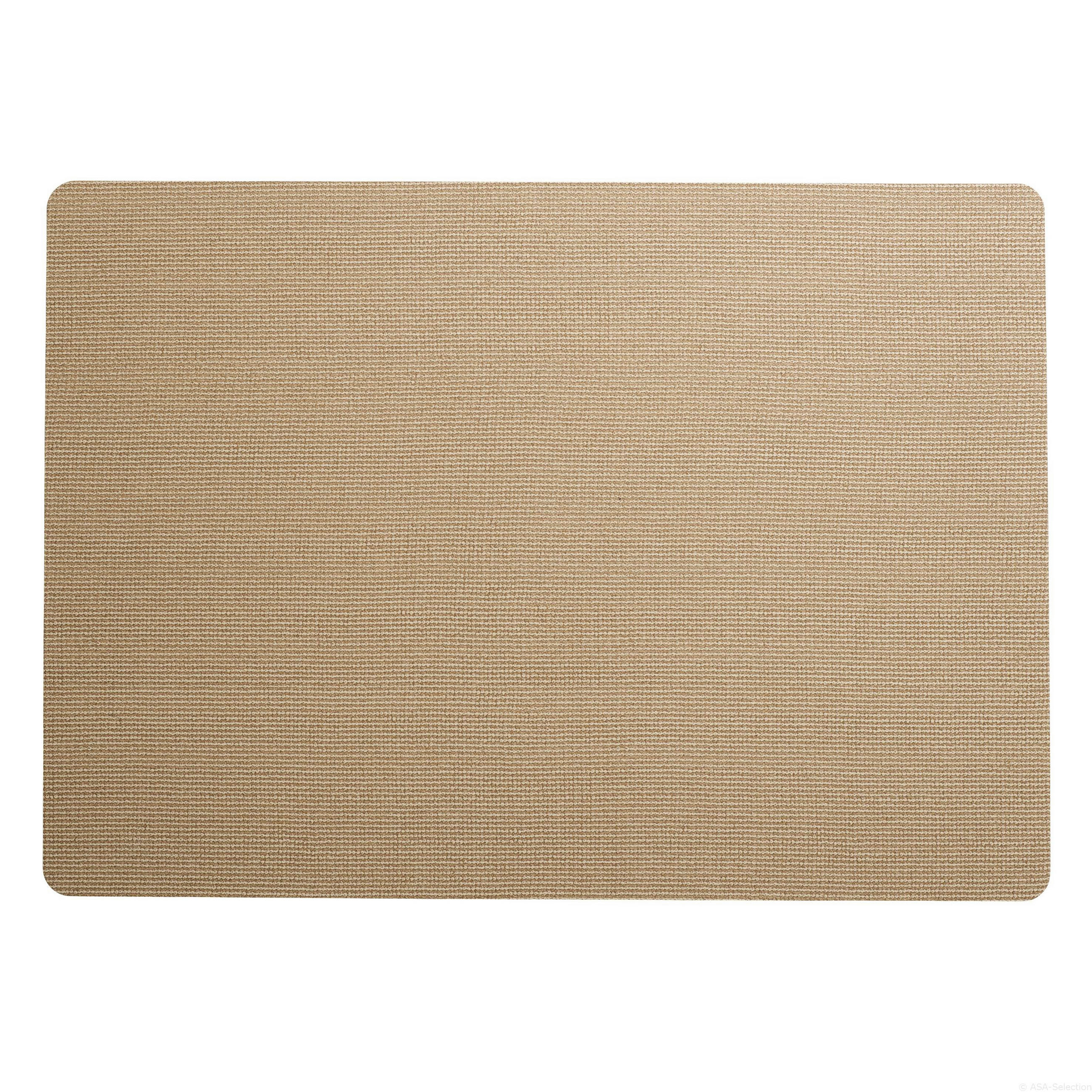 TISCHSET SISAL OPTIC PLACEMATS Kunststoff Hellbraun 46/33 cm  - Hellbraun, Basics, Kunststoff (46/33cm) - ASA