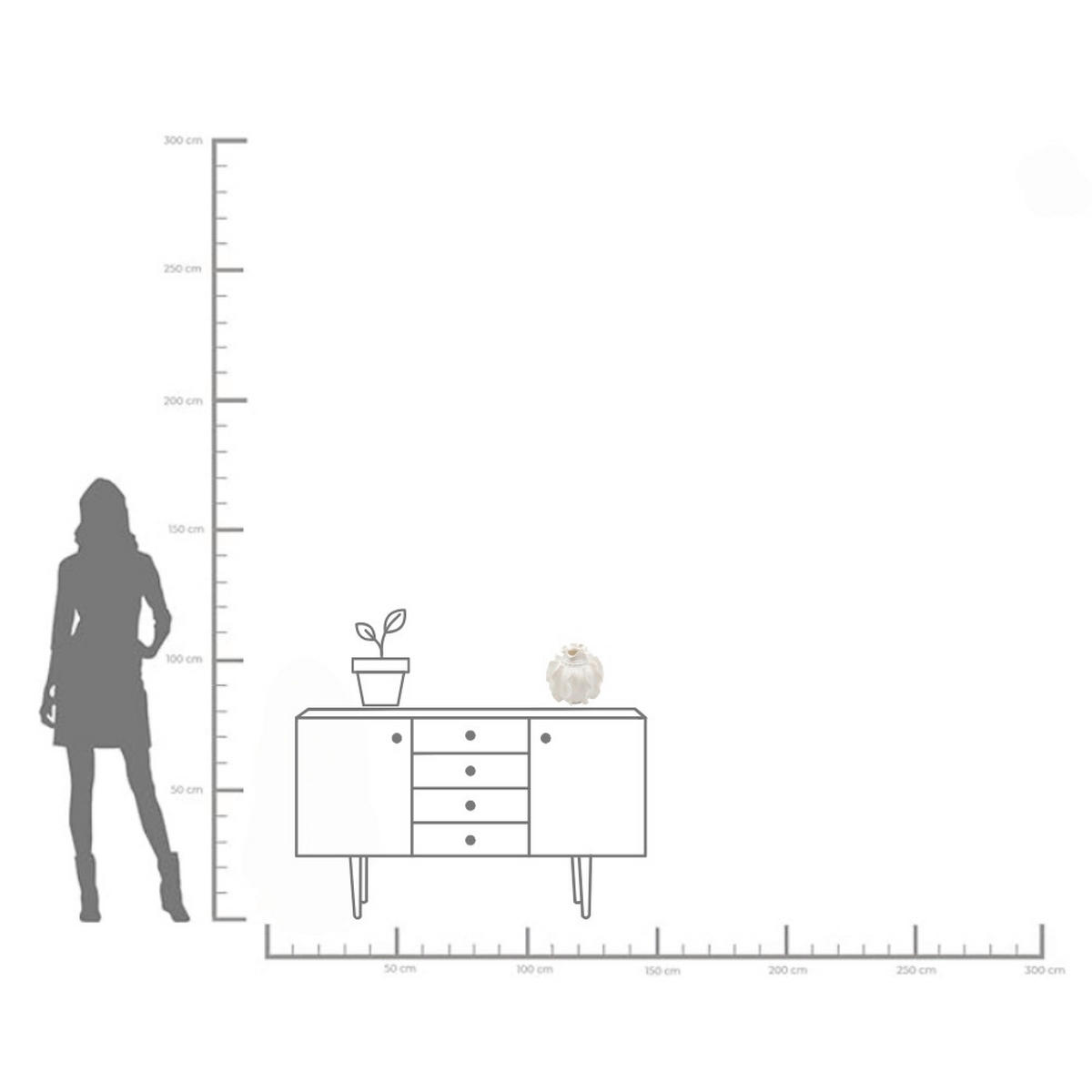 VASE 23 cm  - Weiß, Design, Keramik (22/23/23cm) - Kare-Design