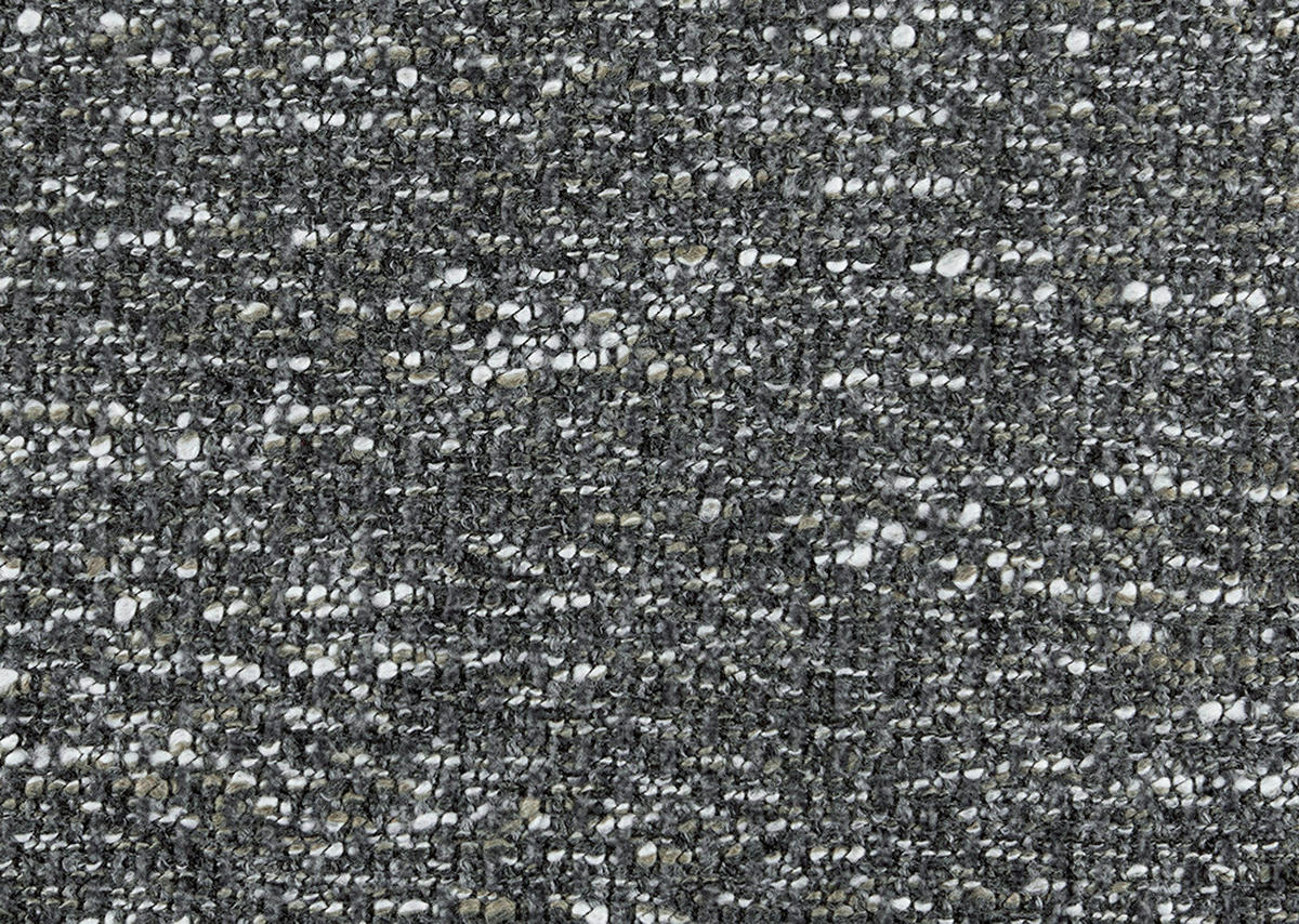 ECKSOFA Graubraun Flachgewebe  - Graubraun/Schwarz, Design, Kunststoff/Textil (264/185cm) - Belluti