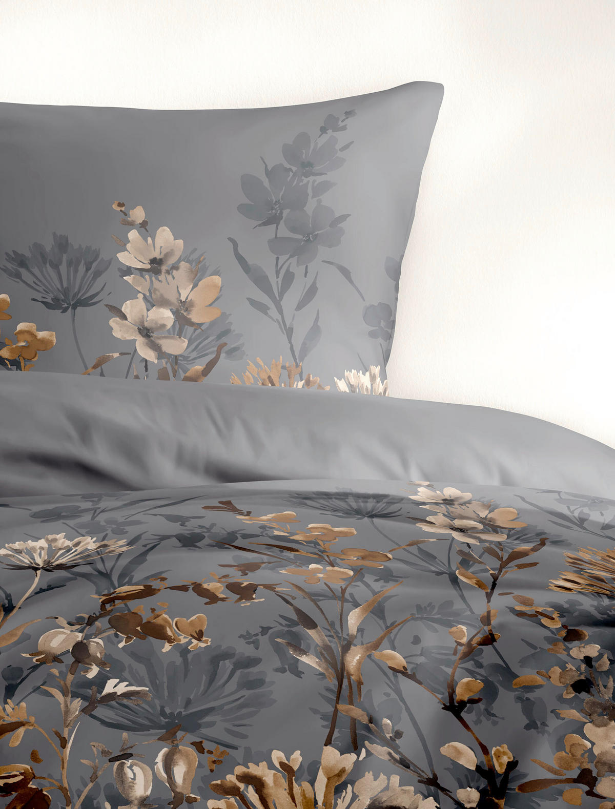 BETTWÄSCHE 2-teilig 135/200 cm  - Bronzefarben, Design, Textil (135/200cm) - Bierbaum