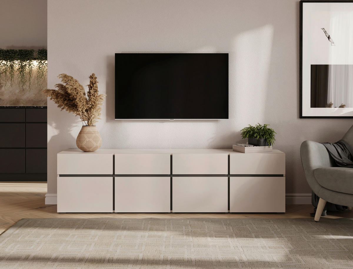 NIZKA OMARICA kašmir  - črna/kašmir, Design, leseni material (200/52,8/40cm) - Xora