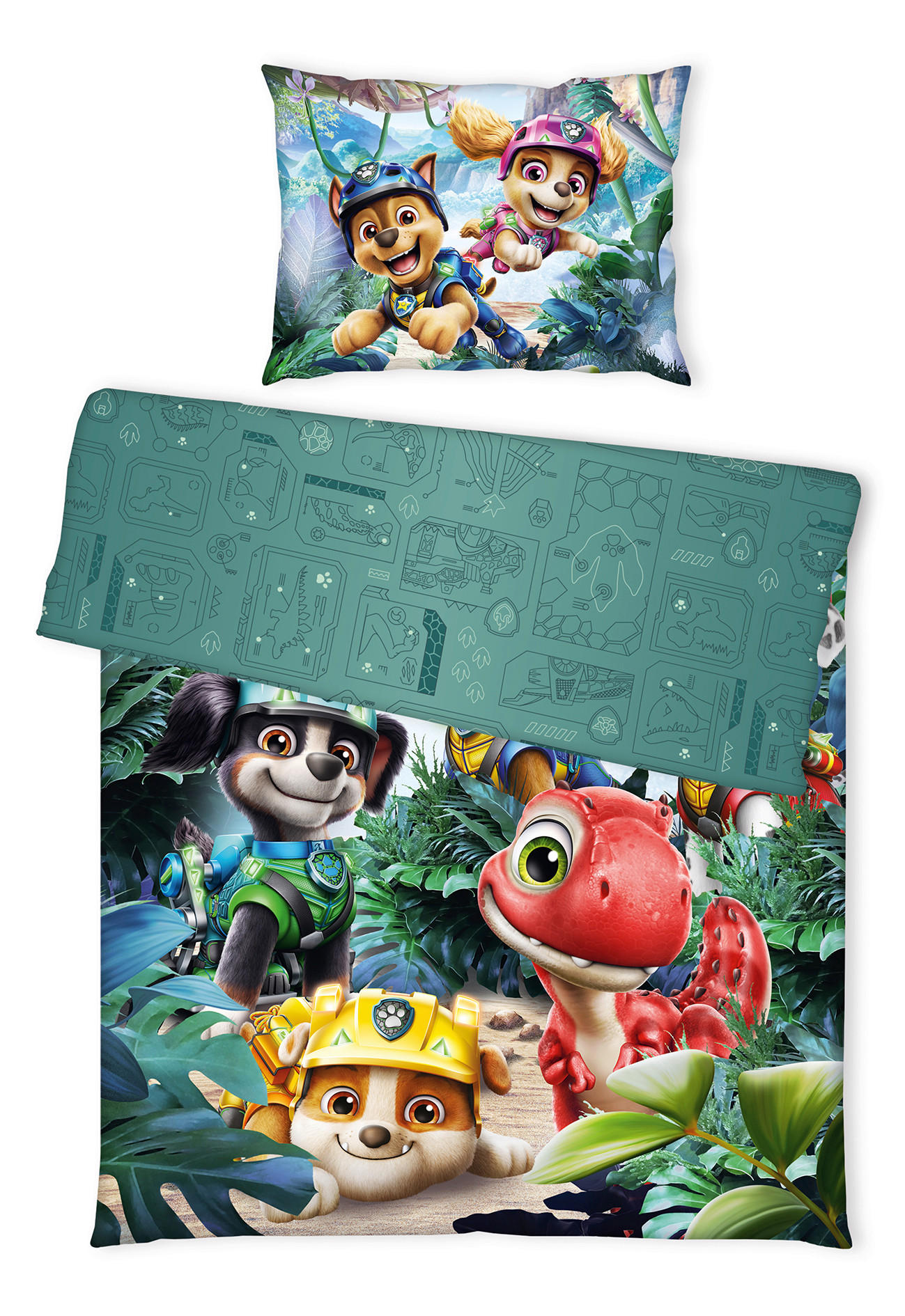 MLADINSKA POSTELJNINA Paw Patrol Movie 140/200 cm renforcé barve bezga  - barve bezga, Konvencionalno, tekstil (140/200cm) - Paw Patrol
