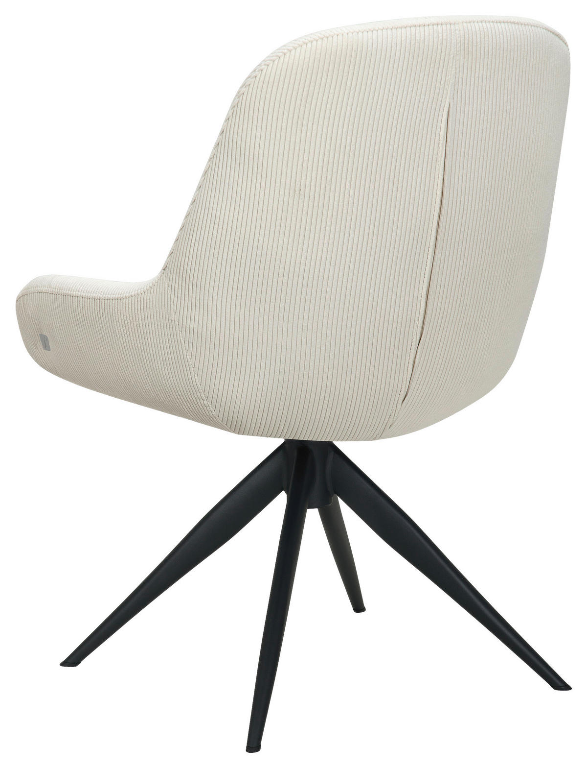 STUHL - Creme/Schwarz, Design, Textil/Metall (58/85/70cm) - Johann Jakob