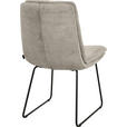 STUHL - Sandfarben/Schwarz, Design, Textil/Metall (50/90/68cm) - Johann Jakob