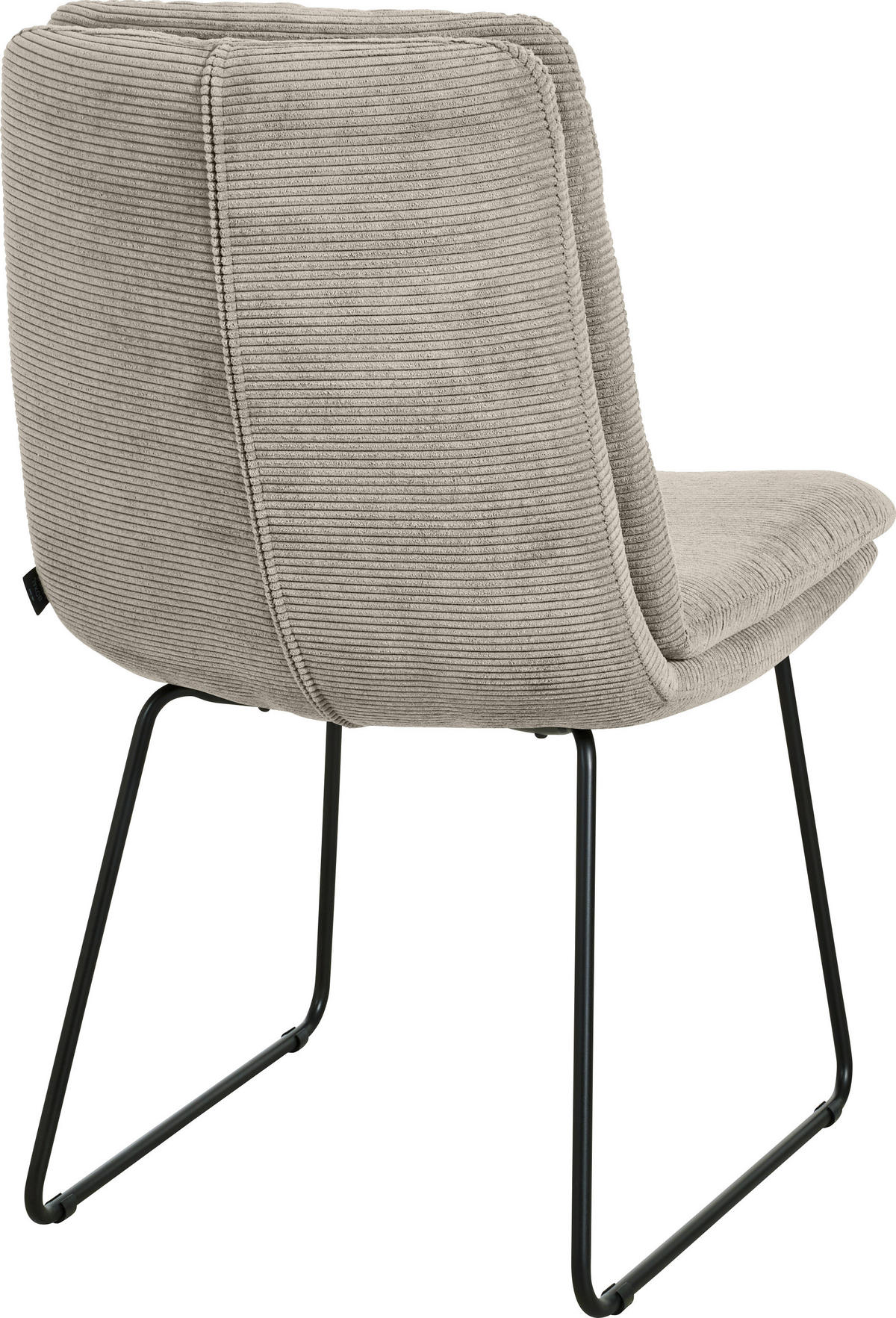 STUHL - Sandfarben/Schwarz, Design, Textil/Metall (50/90/68cm) - Johann Jakob