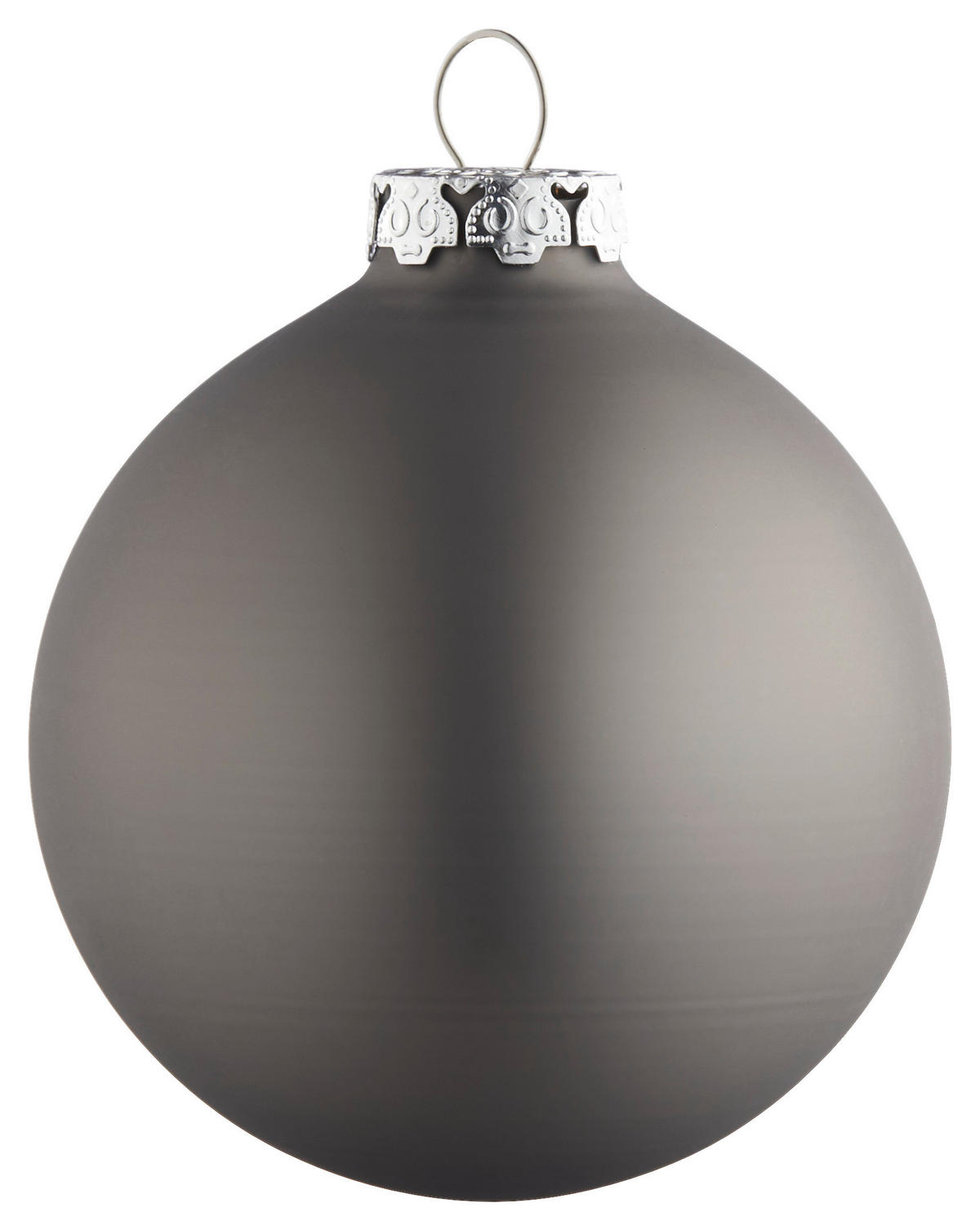CHRISTBAUMKUGEL-SET 6 cm 16-teilig  - Anthrazit, Basics, Glas (6cm) - X-Mas