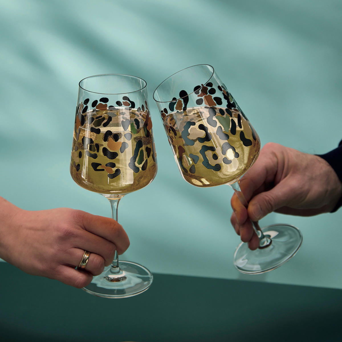 GLÄSERSET Cocktail  2-teilig  - Transparent/Goldfarben, Design, Glas - Ritzenhoff