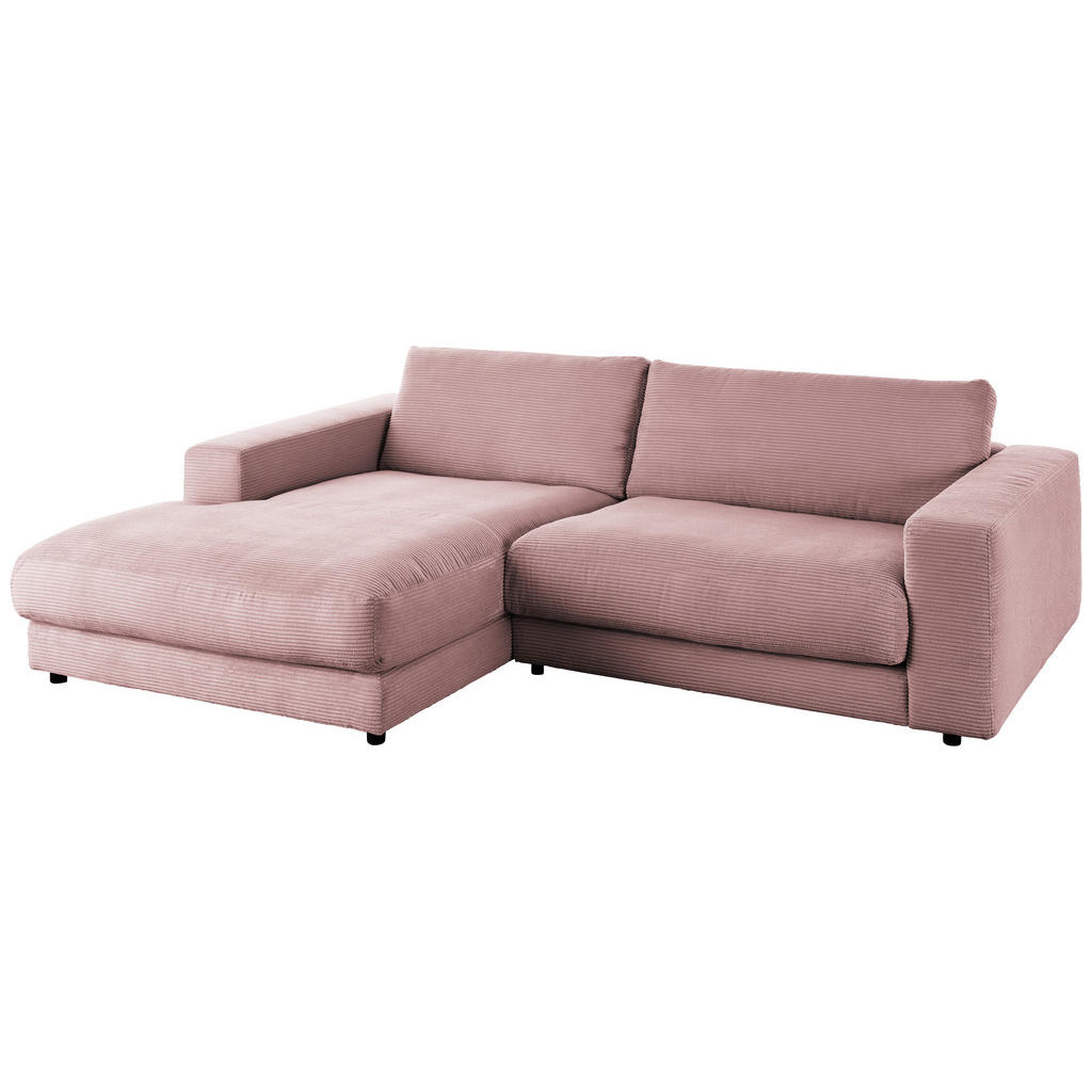 Thumbnail - Pure Home Lifestyle Ecksofa 979, Rosa, Textil, 2-Sitzer, Ottomane links, L-Form, 250x190 cm, Blauer Engel, Goldenes M, O...