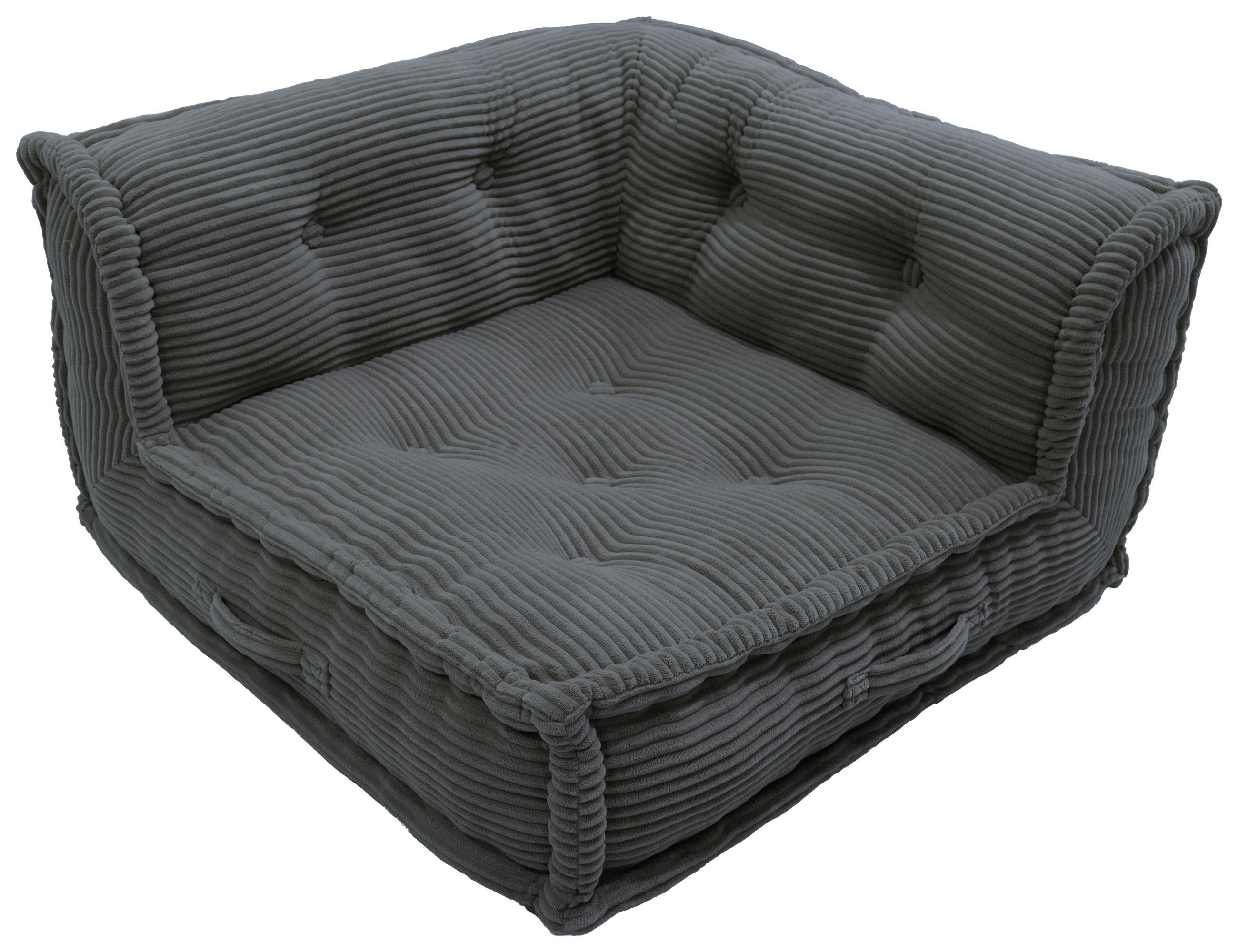 SOFAELEMENT FLEXI Cord Grau  - Grau, Design, Textil (80/43/80cm) - P & B