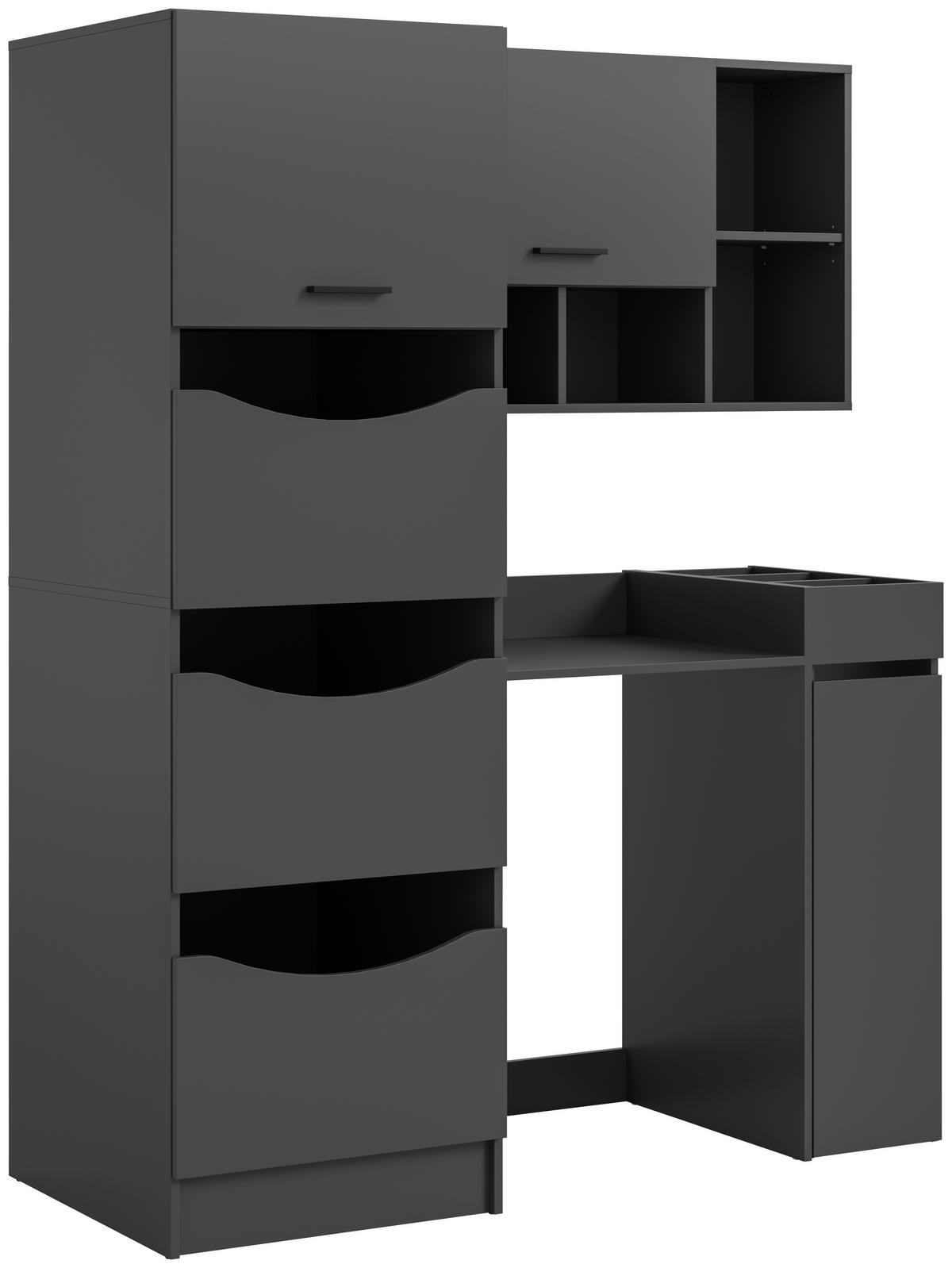 HAUSWIRTSCHAFTSRAUM 126/195/68 cm  in Anthrazit  - Anthrazit, Basics, Holzwerkstoff (126/195/68cm) - MID.YOU