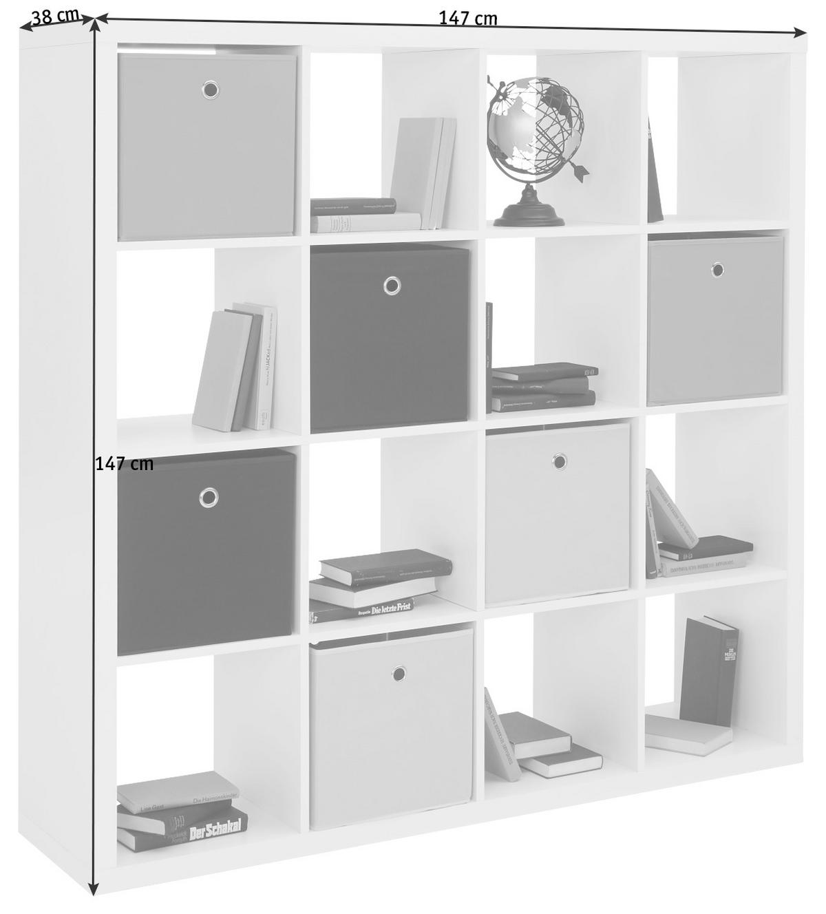 DELIACA STENA, biela, 147/147/38 cm - biela, Design, kompozitné drevo (147/147/38cm) - Carryhome