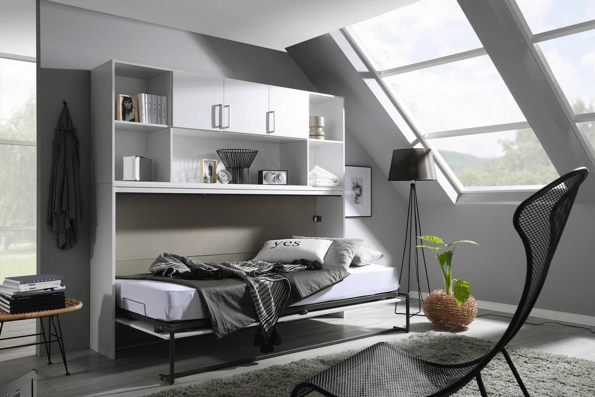 REGALELEMENT  213/82/44 cm Weiss  - Weiss/Alufarben, Konventionell, Holzwerkstoff/Kunststoff (213/82/44cm) - Xora