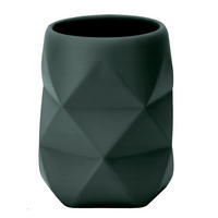 ZAHNPUTZBECHER Crackle  - Grün, Design, Kunststoff (8/10cm) - Kleine Wolke