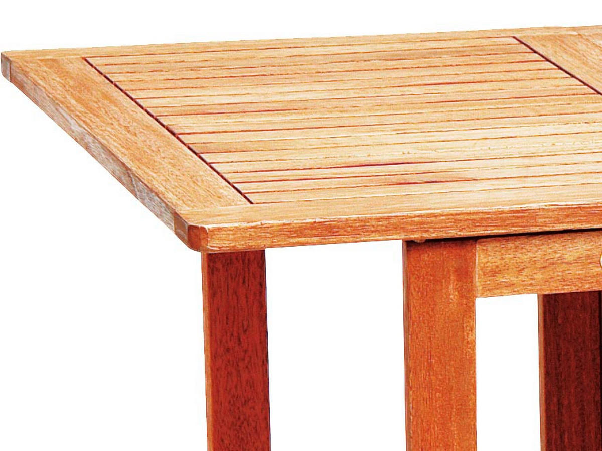GARTENKLAPPTISCH Holz Naturfarben rechteckig  - Naturfarben, KONVENTIONELL, Holz (190,5/65/74cm) - Gardenson