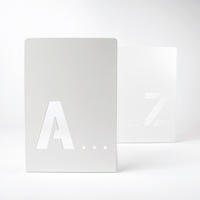 BUCHSTÜTZE Weiss  - Weiss, Basics, Metall (12/18/12cm)
