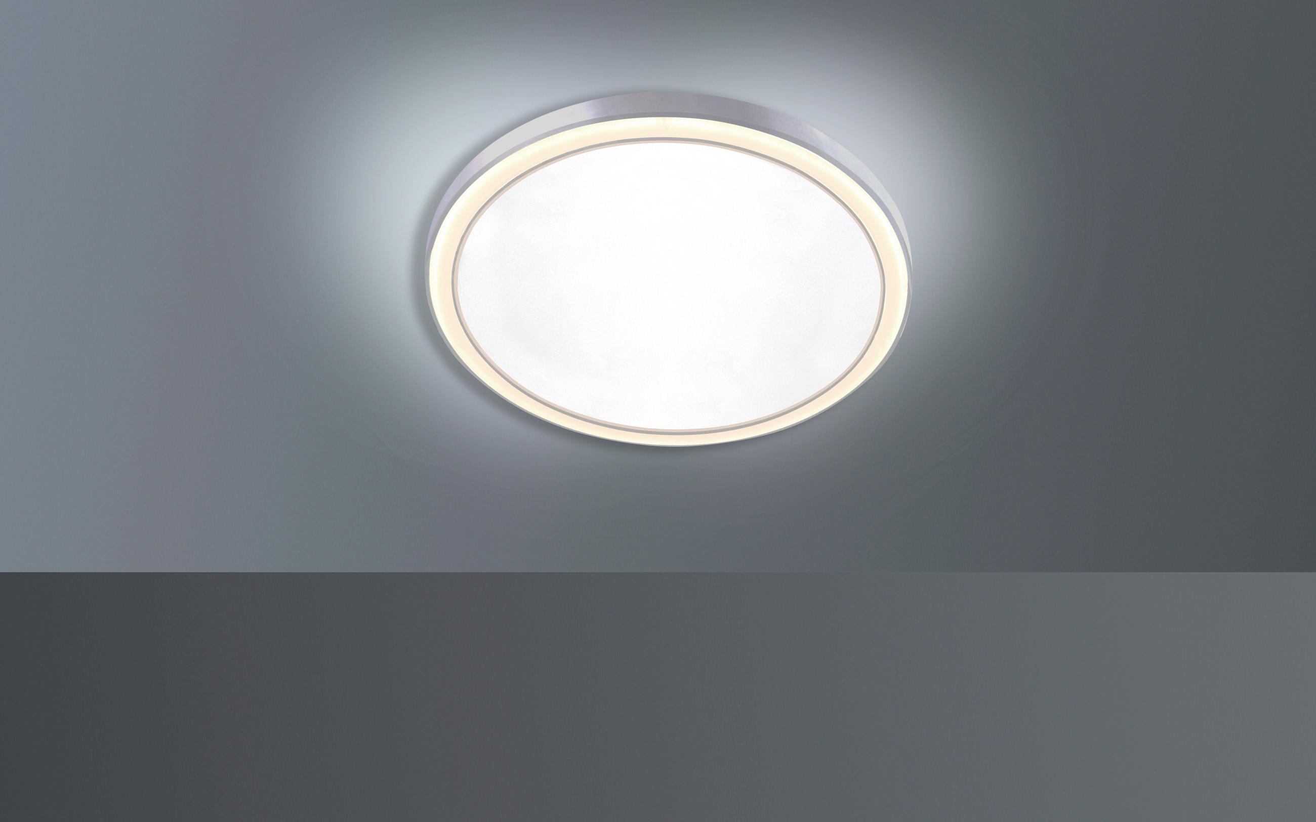 LED-DECKENLEUCHTE 48/4 cm    - Grau, Design, Metall (48/4cm) - BOPP