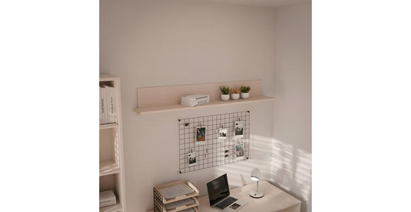 WANDBOARD Holzwerkstoff Sandfarben  - Sandfarben, MODERN, Holzwerkstoff (154,0/25,6/21,2cm) - Carryhome