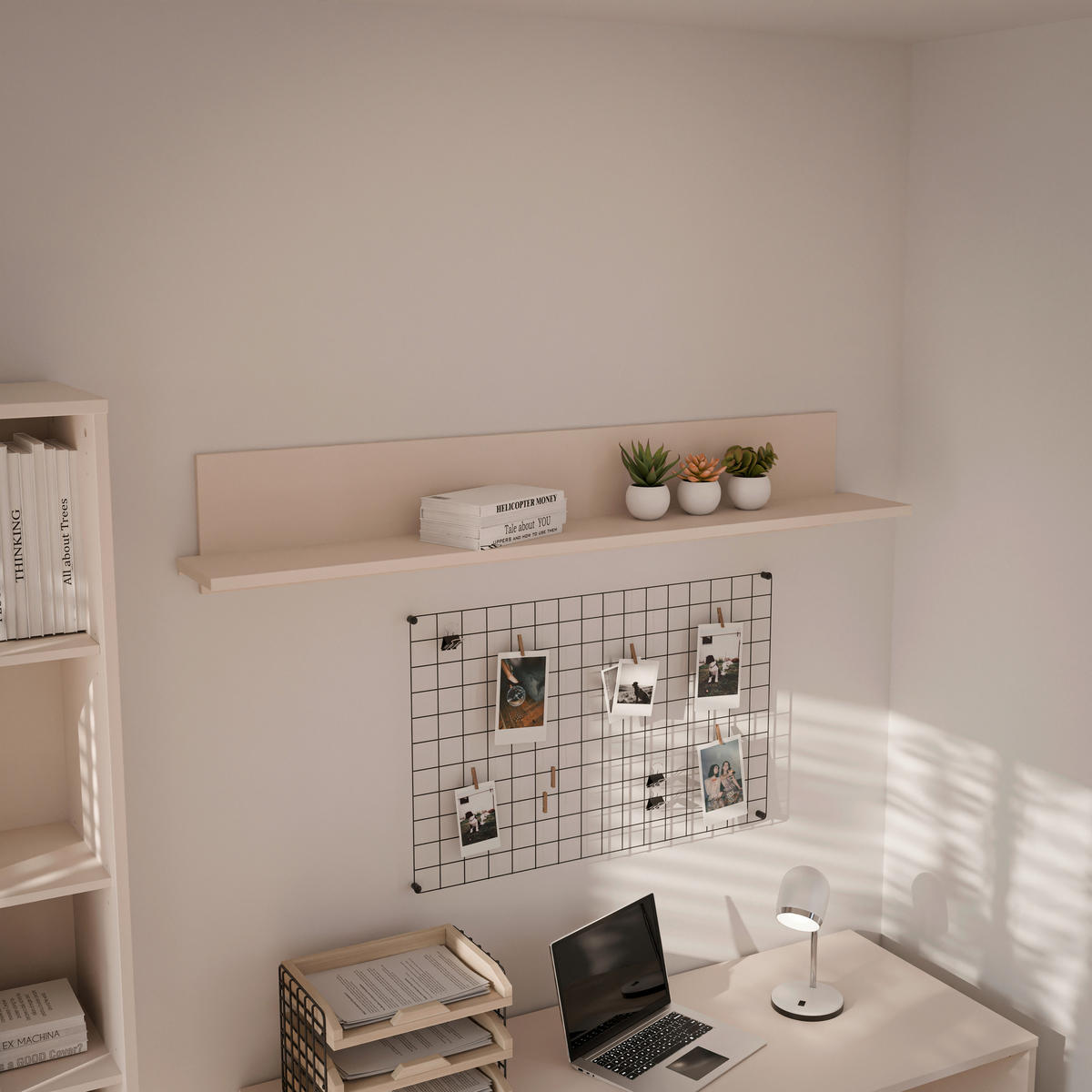 WANDBOARD Holzwerkstoff Sandfarben  - Sandfarben, MODERN, Holzwerkstoff (154,0/25,6/21,2cm) - Carryhome