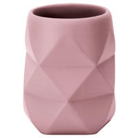 POHÁR NA ZUBNÉ KEFKY bordová - bordová, Trend, plast (8/10cm) - Kleine Wolke