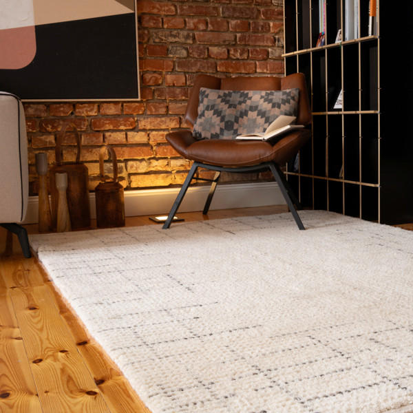 Thumbnail - Obsession Flachwebeteppich My Freya, Creme, Textil, Abstraktes, rechteckig, 140x200 cm, für Fußbodenheizung geeignet, Te...