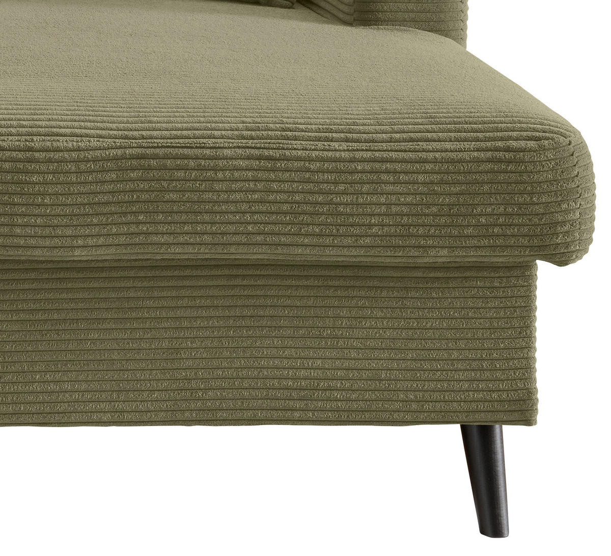 CloseUp von P & B ECKSOFA Olivgrün Cord.