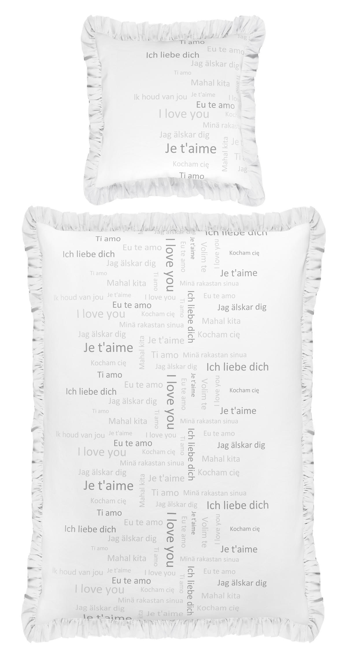WENDEBETTWÄSCHE 135/200 cm  - Schwarz/Weiß, Design, Textil (135/200cm) - Esposa