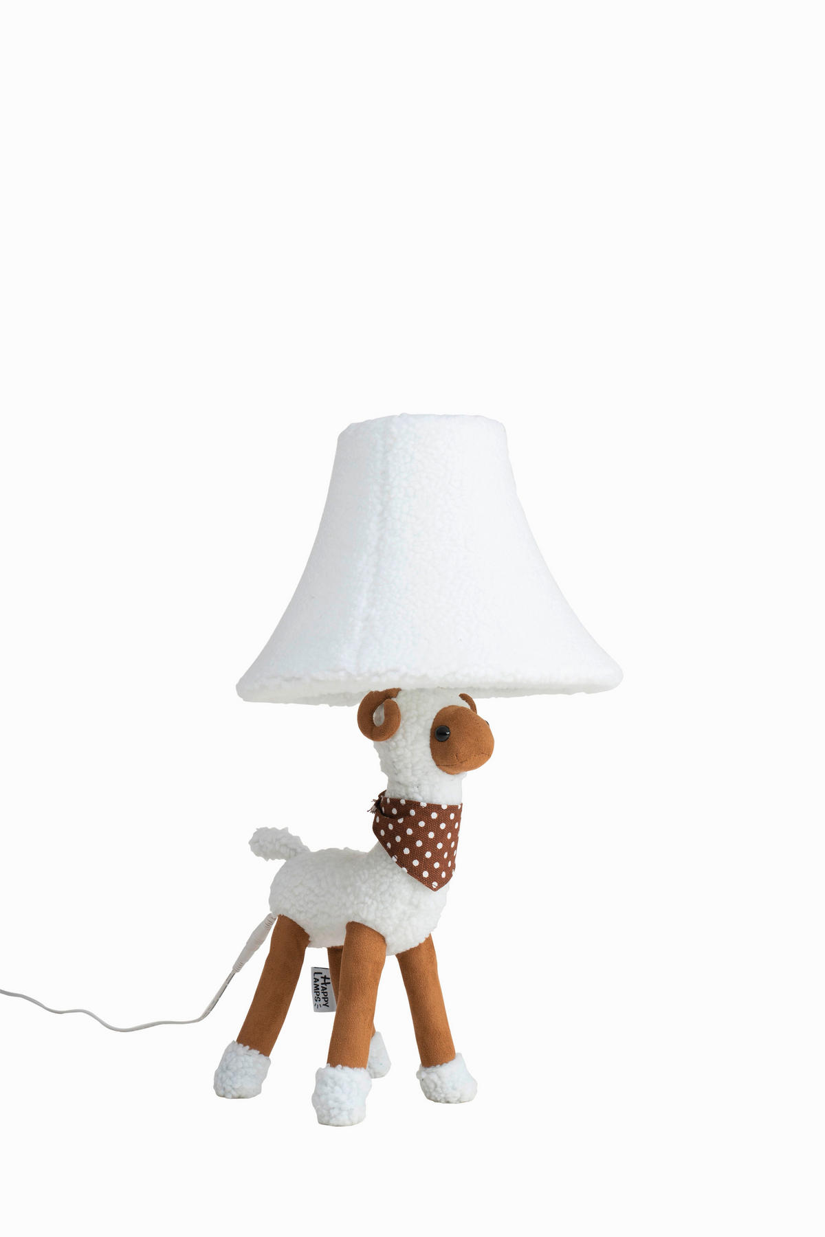 LED-KINDERTISCHLEUCHTE Modern 26/29/48 cm    - Weiß, LIFESTYLE, Textil/Metall (26/29/48cm) - Happy Lamps